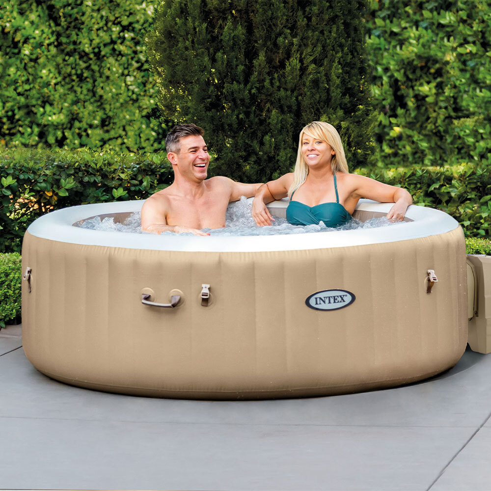 Spa gonflable Intex PureSpa Sahara 4 places en location à Tours — idéal couple ou petit groupe